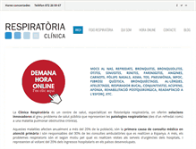 Tablet Screenshot of clinicarespiratoria.net